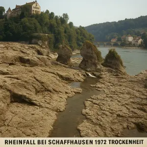 Rheinfall Schaffhausen Trockenheit